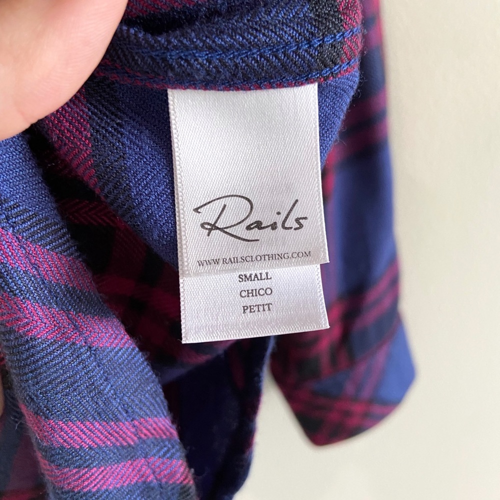 Rails Plaid Button Down Hunter Raspberry Royal Bl… - image 8